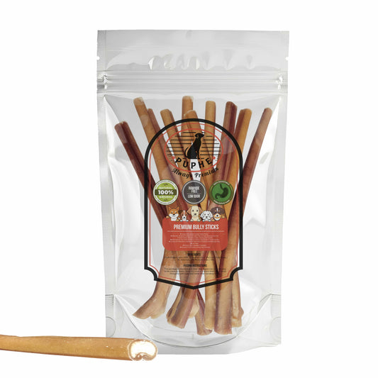 12 inch jumbo bully sticks 10 pack – bulk extra-thick beef dog chews