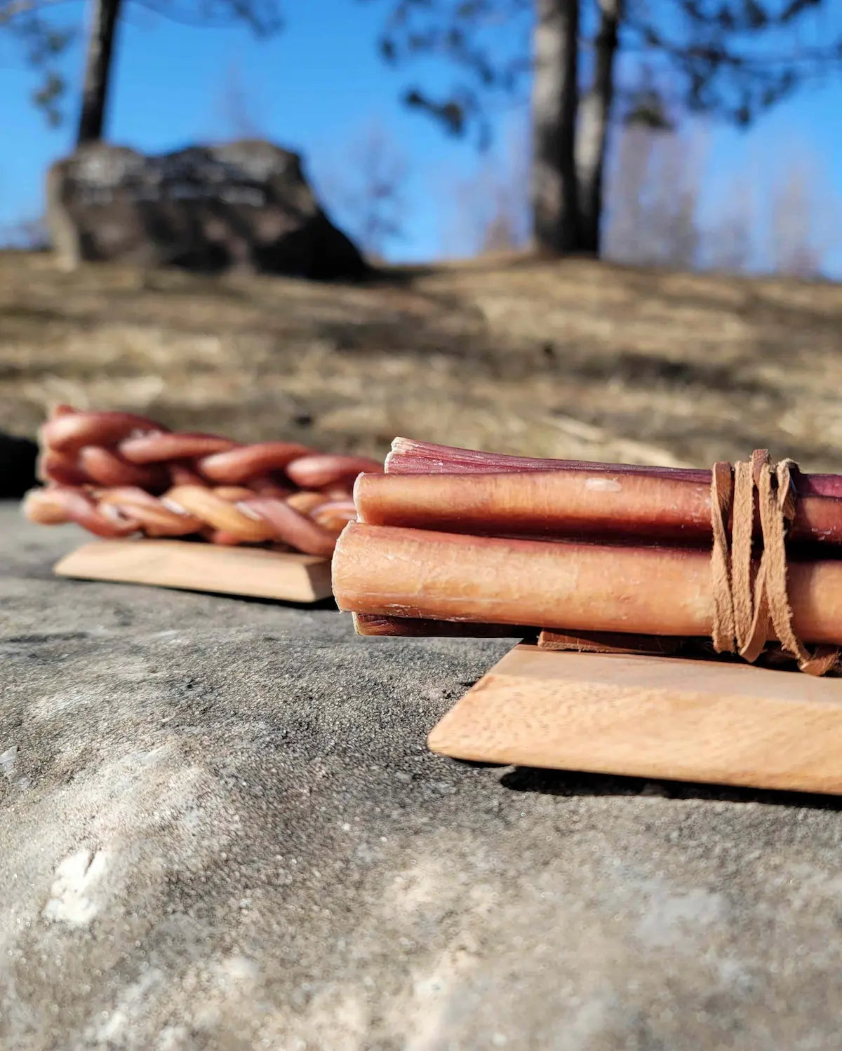 Straight and braided bully sticks for dogs – premium natural beef chews